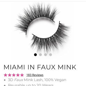 Lilly faux lashes in Mink